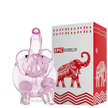 Glass Elephant Bubbler Water Pipe with Downstem Pink EPIC 5 | photo 3
