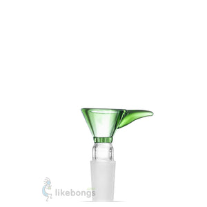Glass Bowl with Built-In Screen and Handle Green Male Joint 18.8 mm | photo 1