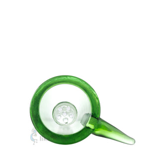 Glass Bowl with Built-In Screen and Handle Green Male Joint 18.8 mm | photo 2