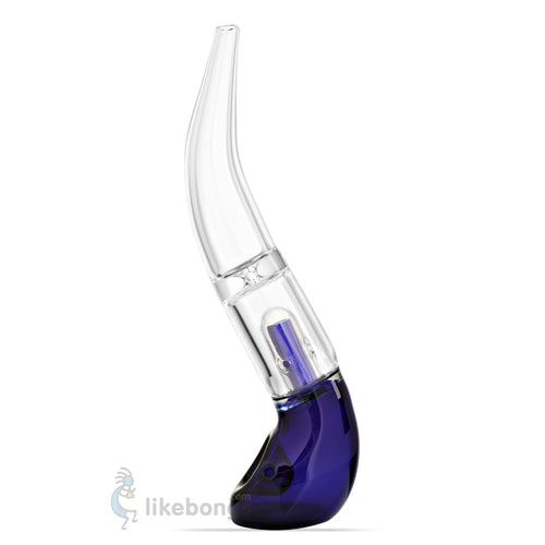 Hand Glass Bubbler with Perc Blue Puff Labs 7.5 | photo 1