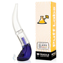 Hand Glass Bubbler with Perc Blue Puff Labs 7.5 | photo 3