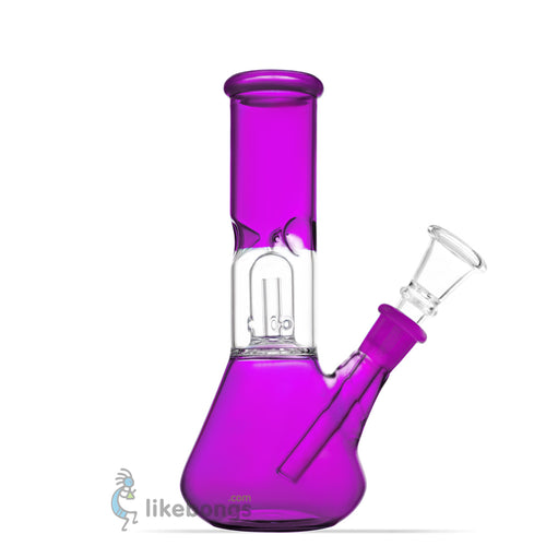 Cheap Glass Beaker-Base Ice Bong Perc Purple Puff Labs 8.5 | photo 1