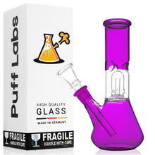 Cheap Glass Beaker-Base Ice Bong Perc Purple Puff Labs 8.5 | photo 3