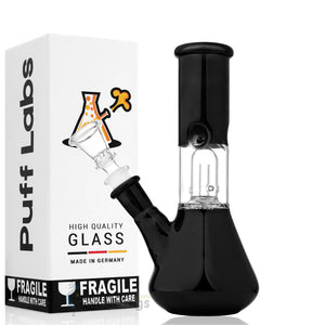 Cheap Glass Beaker-Base Ice Bong Perc Black Puff Labs 8.5 | photo 3