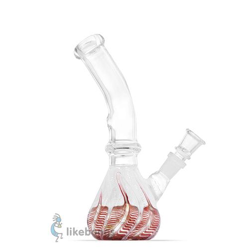 Glass Round Baser Bongs with Carb Hole Red US DEVICE 8 | photo 1