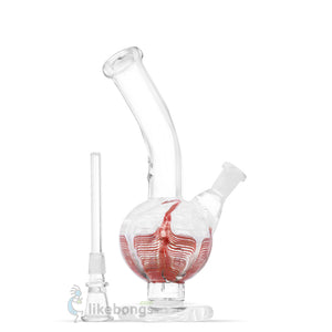 Glass Mini Regular Bongs with Carb Hole Red US DEVICE 8 | photo 3