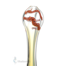 3" Fumed Glass Chillum Pipe Orange 3 | photo 2