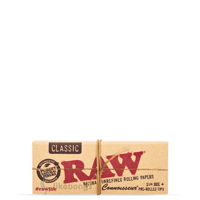 RAW Classic Connoisseur 1 1/4 Rolling Paper with Pre-Rolled Tips | photo 1