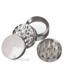 4-Piece Portable Grinder for Dry Herb Silver with Pollen Catcher and Magnetic Lid1.6 | photo 2