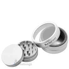 2-Piece Herb Grinder with Gift Box Aluminum Silver Black Leaf 1.6 | photo 2