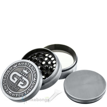 4-Piece Herb Grinder Aluminum Old Silver Grace Glass with Pollen Catcher and Scraper Magnetic Top 2.5 | photo 2
