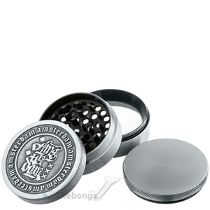 4-Piece Herb Grinder Amsterdam Aluminum Old Silver Grace Glass 2.5 | photo 2