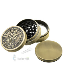 4-Piece Herb Grinder Amsterdam Aluminum Old Gold Grace Glass 2.5 | photo 2