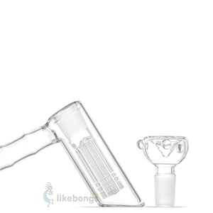 18.8 mm Thick Glass Hammer Bubbler with 4-arm Perc Clear 6.3 | photo 2