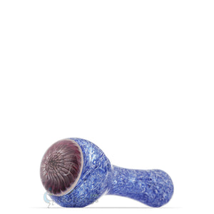 Thick Glass Pipe Spoon Chrysanthemum Blue Puff Labs 5 | photo 2