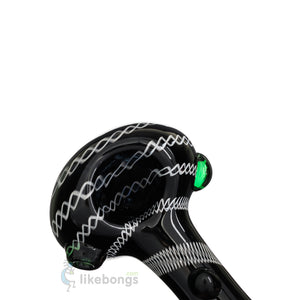 Best Glass Heavy Pipe Spoon Black Puff Labs 5 | photo 3