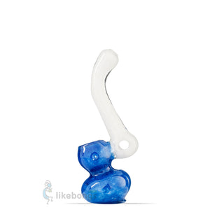 Mini Glass Bent Neck with Carb Hole Blue Puff Labs 5 | photo 1