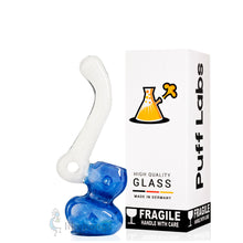 Mini Glass Bent Neck with Carb Hole Blue Puff Labs 5 | photo 3