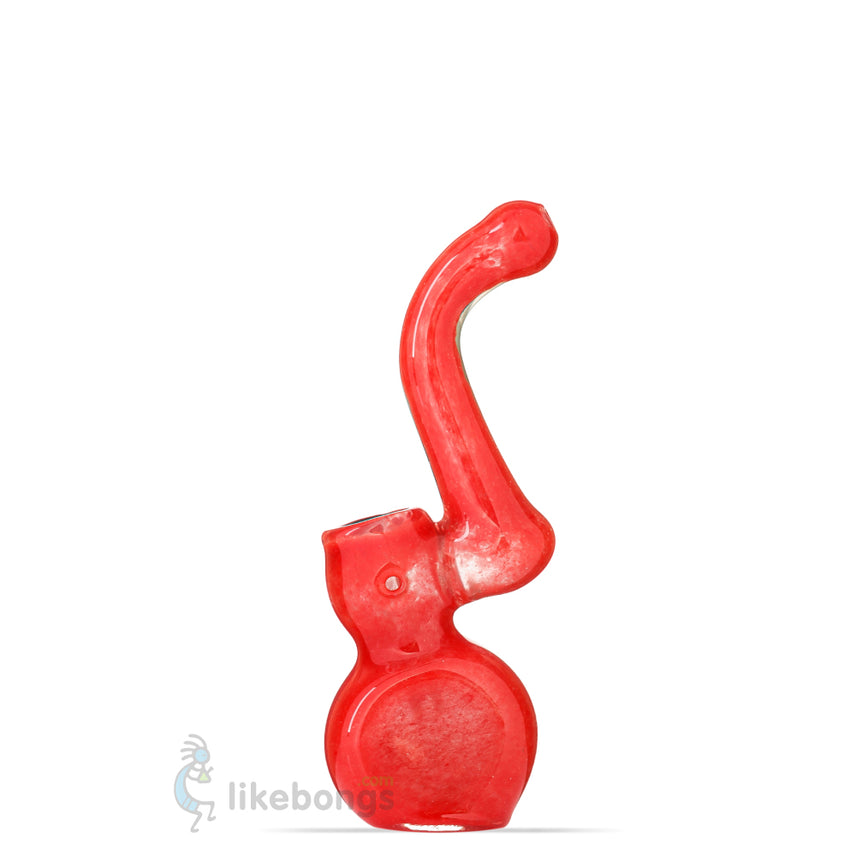 Mini Thick Glass Bubbler Water Pipe Red Puff Labs 5 | photo 1