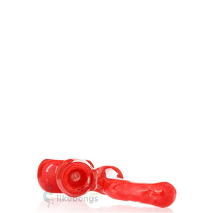 Mini Thick Glass Bubbler Water Pipe Red Puff Labs 5 | photo 3