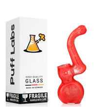 Mini Thick Glass Bubbler Water Pipe Red Puff Labs 5 | photo 4