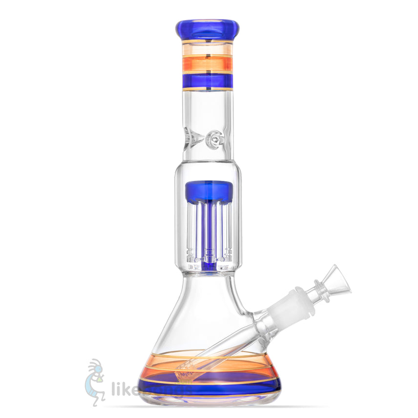 High Quality Percolator Glass Ice Bong Blue 11.4 | photo 1