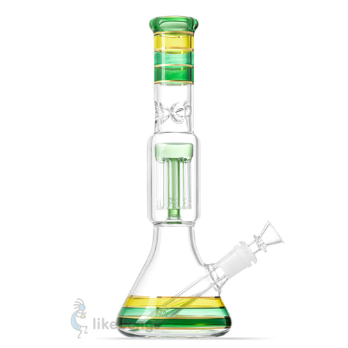 High Quality Percolator Glass Ice Bong Green 11.4 | photo 1