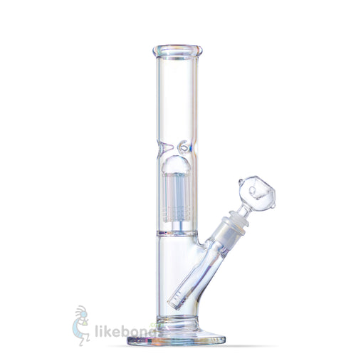 Classic Iridescent Straight Ice Bong Perc with Fumed 11.8 | photo 1