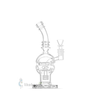 18.5 Recycler Style Donut Percolator Glass Water Pipe — Smokerolla®