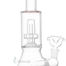 Smoking Glass Beaker-Base Bong 2-Perc Red 12.2 | photo 2