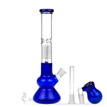 Glass Beaker-Base Bong Ice 4-arm Perc with Ash Catcher Blue 9.5 | photo 2