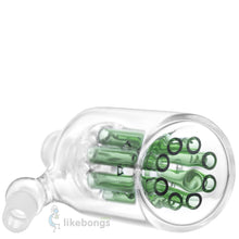 14.4 mm 45 Glass Precooler with 8-Arms Slitted Percolator Green | photo 2
