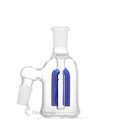 18.8 mm 45 Glass Precooler with 4-Arms Slitted Percolator Blue | photo 1