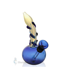 Round Small Glass Bubble with Downstem Blue US DEVICE 5.5 | photo 2