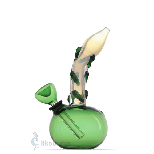 Small Round Glass Bubble with Downstem Green US DEVICE 5.5 | photo 1