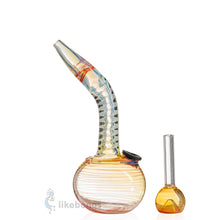 Round Glass Bubble Pipe Red US DEVICE 5.5 | photo 2