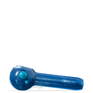 Glitter Cooling Glass Spoon Pipe Blue 5 | photo 1