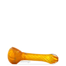 Fumed Glass Spoon Pipe Yellow 4.7 | photo 1