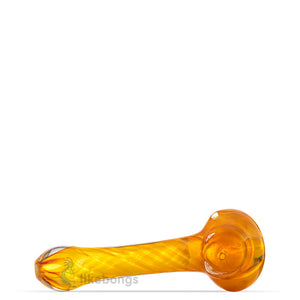 Fumed Glass Spoon Pipe Yellow 4.7 | photo 2