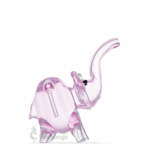 Glass Elephant Bubbler Water Pipe with Downstem Pink EPIC 5 | photo 1