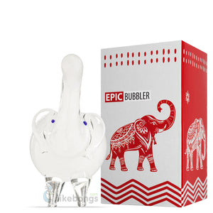 Best Glass Bubbler with Downstem Elephant White EPIC 5 | photo 2
