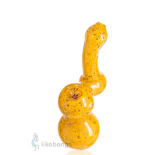 Thick Bent Neck Bubbler Glass Yellow Puff Labs 6.3 | photo 2