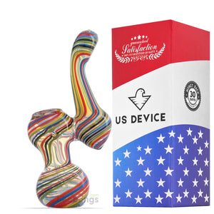 Thick Glass Bubbler with Carb Hole Multicolored US DEVICE 6 | photo 4