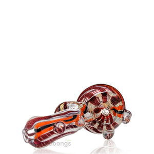 Thick Glass Bent Neck with Carb Hole Burgundy Orange US DEVICE 5.5 | photo 2