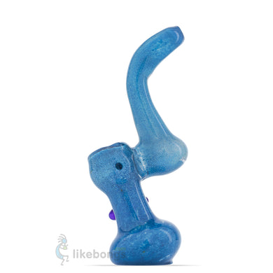 Thick Glass Water Bent Neck Bubbler Turquoise US DEVICE 6.5 | photo 1