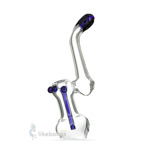 Glass Water Bent Neck Bubbler Clear US DEVICE 6.5 | photo 1