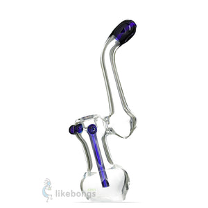 Glass Water Bent Neck Bubbler Clear US DEVICE 6.5 | photo 1